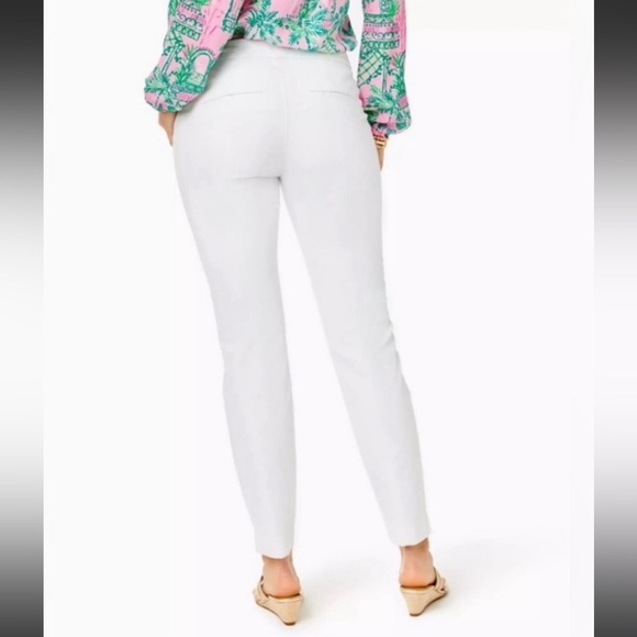Lilly Pulitzer Kelly skinny ankle white pants nwt size 16 - Picture 2 of 8